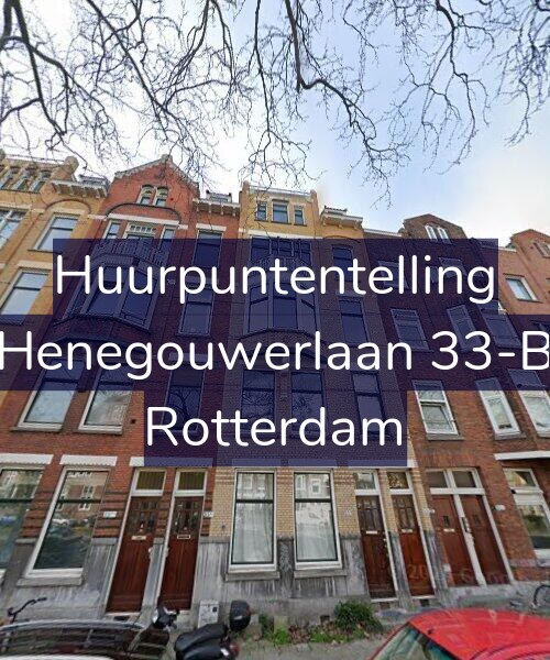 Foto gevel Huurpuntentelling voor Henegouwerlaan 33-B, Rotterdam