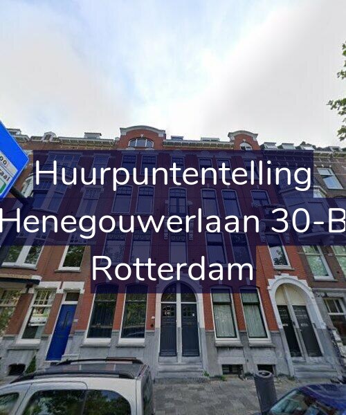 Foto gevel Huurpuntentelling voor Henegouwerlaan 30-B, Rotterdam