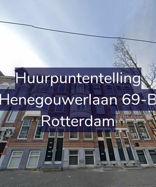 Foto gevel Huurpuntentelling voor Henegouwerlaan 69-B, Rotterdam