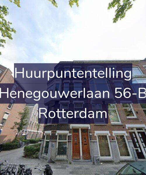 Foto gevel Huurpuntentelling voor Henegouwerlaan 56-B, Rotterdam