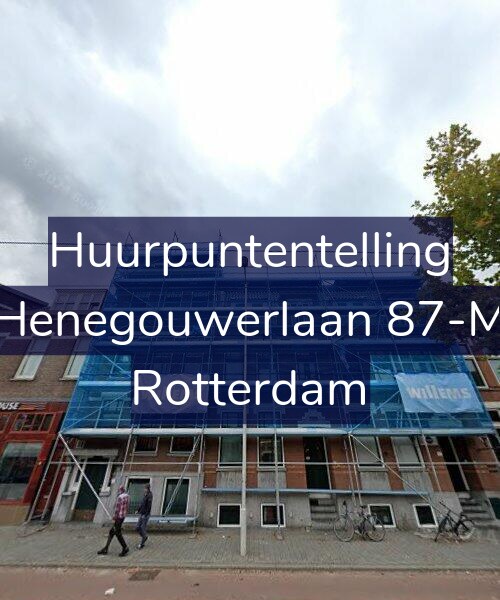 Foto gevel Huurpuntentelling voor Henegouwerlaan 87-M, Rotterdam