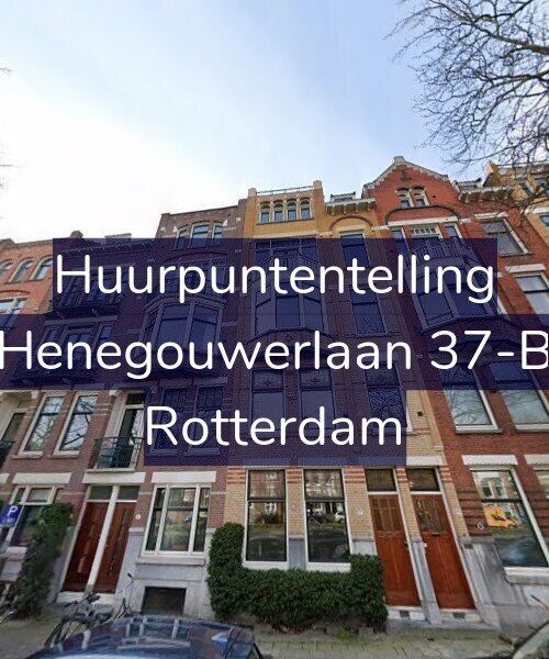 Foto gevel Huurpuntentelling voor Henegouwerlaan 37-B, Rotterdam