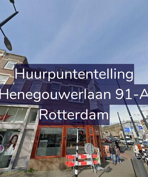 Foto gevel Huurpuntentelling voor Henegouwerlaan 91-A, Rotterdam