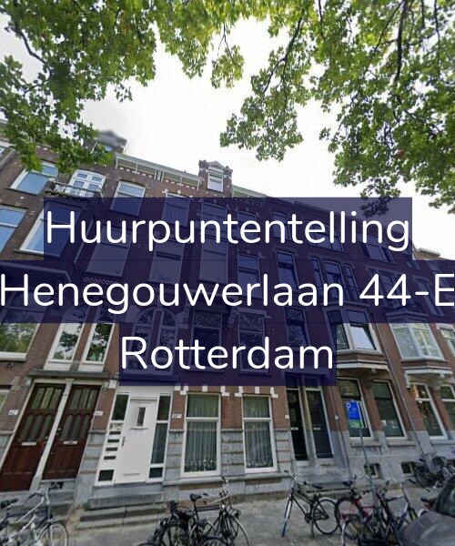 Foto gevel Huurpuntentelling voor Henegouwerlaan 44-E, Rotterdam