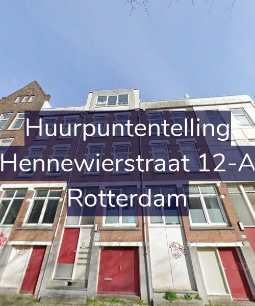Foto gevel Huurpuntentelling voor Hennewierstraat 12-A, Rotterdam