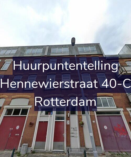 Foto gevel Huurpuntentelling voor Hennewierstraat 40-C, Rotterdam