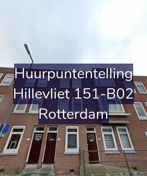 Foto gevel Huurpuntentelling voor Hillevliet 151-B02, Rotterdam