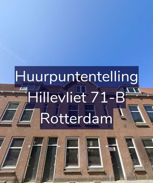 Foto gevel Huurpuntentelling voor Hillevliet 71-B, Rotterdam