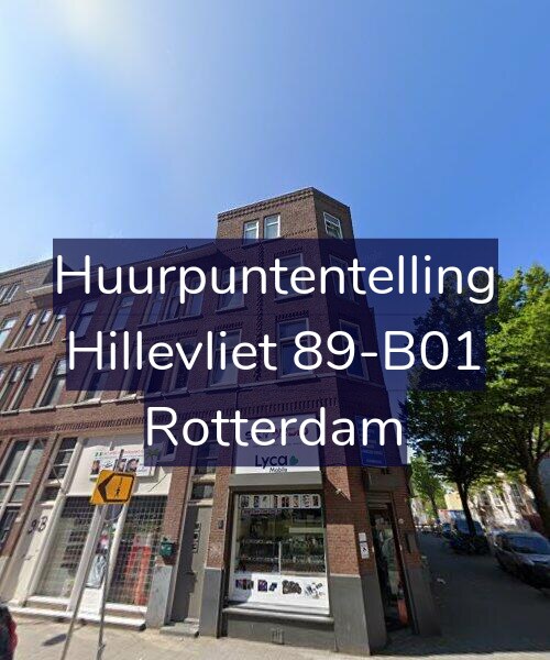 Foto gevel Huurpuntentelling voor Hillevliet 89-B01, Rotterdam