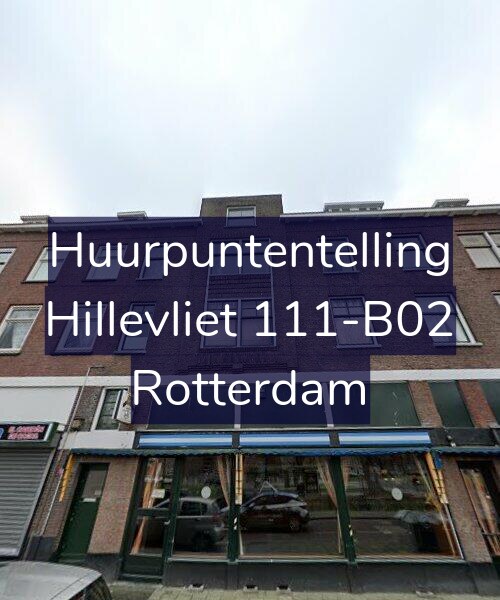Foto gevel Huurpuntentelling voor Hillevliet 111-B02, Rotterdam