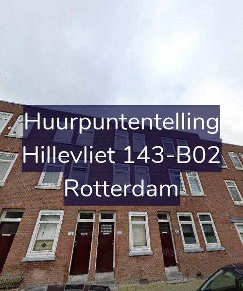 Foto gevel Huurpuntentelling voor Hillevliet 143-B02, Rotterdam