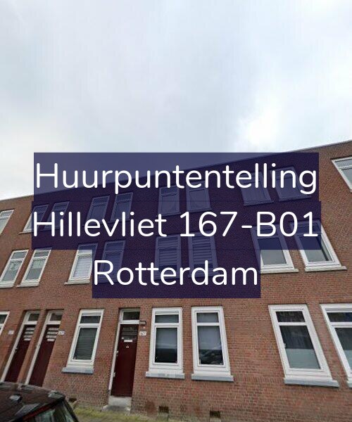 Foto gevel Huurpuntentelling voor Hillevliet 167-B01, Rotterdam