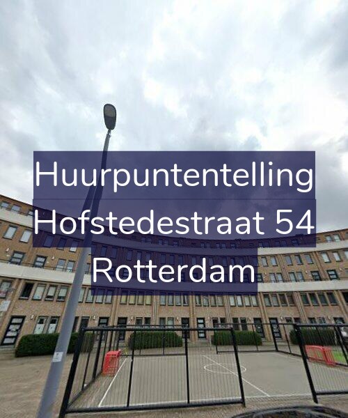 Foto gevel Huurpuntentelling voor Hofstedestraat 54, Rotterdam