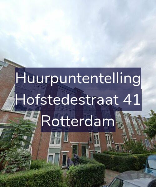 Foto gevel Huurpuntentelling voor Hofstedestraat 41, Rotterdam