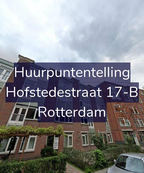 Foto gevel Huurpuntentelling voor Hofstedestraat 17-B, Rotterdam