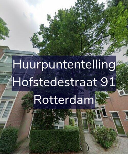 Foto gevel Huurpuntentelling voor Hofstedestraat 91, Rotterdam