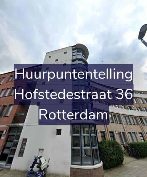 Foto gevel Huurpuntentelling voor Hofstedestraat 36, Rotterdam