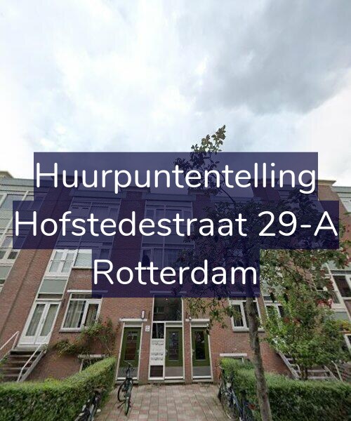 Foto gevel Huurpuntentelling voor Hofstedestraat 29-A, Rotterdam