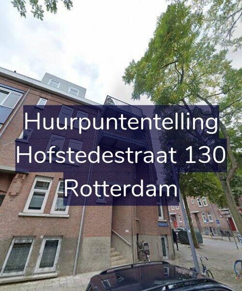 Foto gevel Huurpuntentelling voor Hofstedestraat 130, Rotterdam