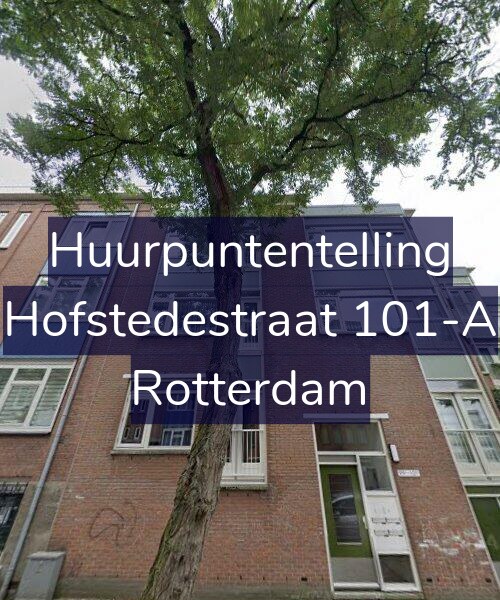 Foto gevel Huurpuntentelling voor Hofstedestraat 101-A, Rotterdam