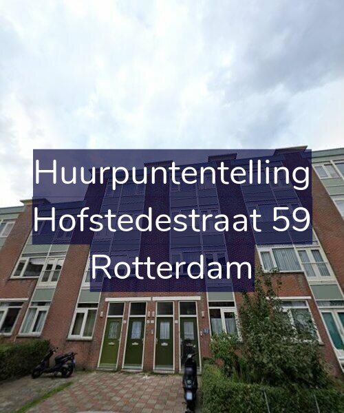 Foto gevel Huurpuntentelling voor Hofstedestraat 59, Rotterdam