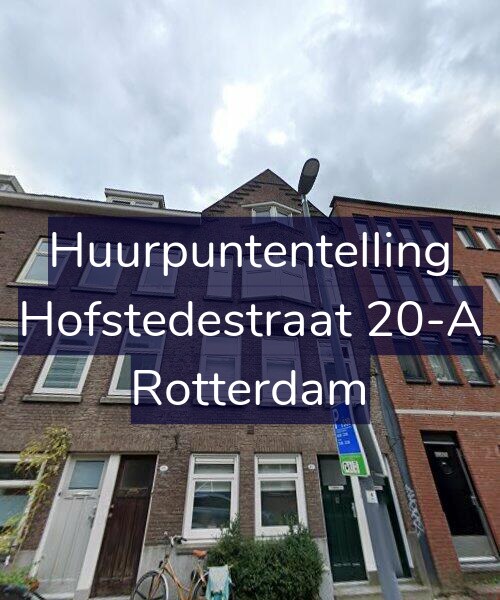 Foto gevel Huurpuntentelling voor Hofstedestraat 20-A, Rotterdam