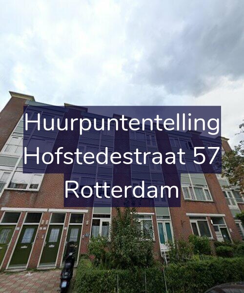 Foto gevel Huurpuntentelling voor Hofstedestraat 57, Rotterdam