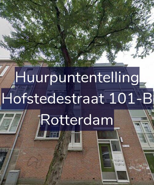 Foto gevel Huurpuntentelling voor Hofstedestraat 101-B, Rotterdam