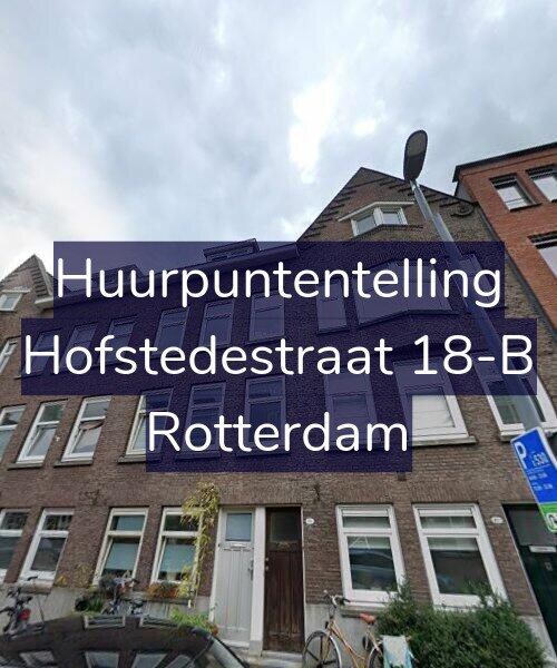 Foto gevel Huurpuntentelling voor Hofstedestraat 18-B, Rotterdam