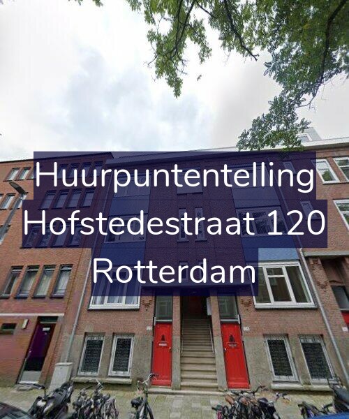 Foto gevel Huurpuntentelling voor Hofstedestraat 120, Rotterdam