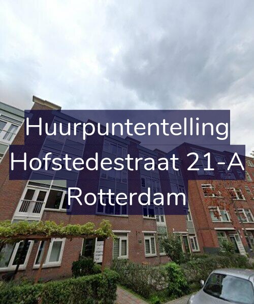 Foto gevel Huurpuntentelling voor Hofstedestraat 21-A, Rotterdam