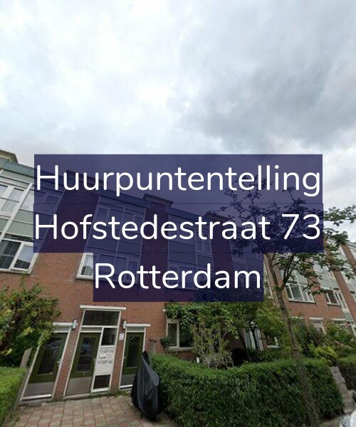 Foto gevel Huurpuntentelling voor Hofstedestraat 73, Rotterdam