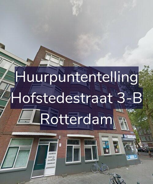 Foto gevel Huurpuntentelling voor Hofstedestraat 3-B, Rotterdam