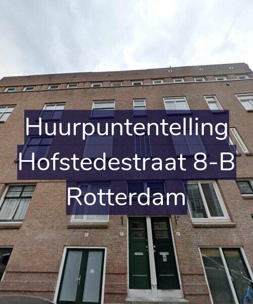 Foto gevel Huurpuntentelling voor Hofstedestraat 8-B, Rotterdam