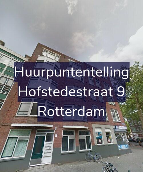 Foto gevel Huurpuntentelling voor Hofstedestraat 9, Rotterdam