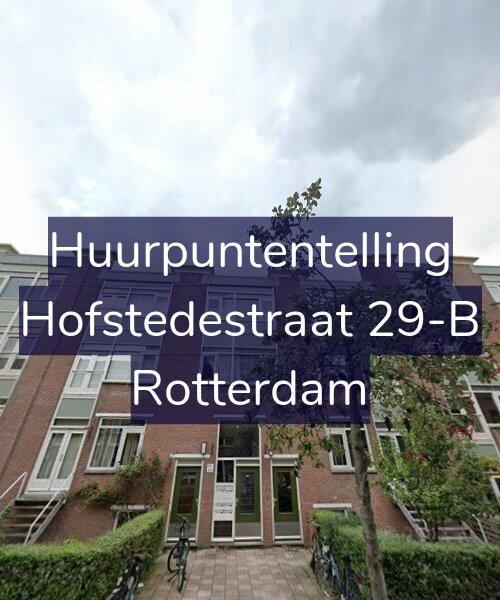 Foto gevel Huurpuntentelling voor Hofstedestraat 29-B, Rotterdam