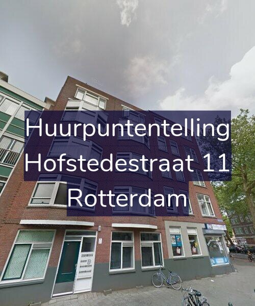 Foto gevel Huurpuntentelling voor Hofstedestraat 11, Rotterdam