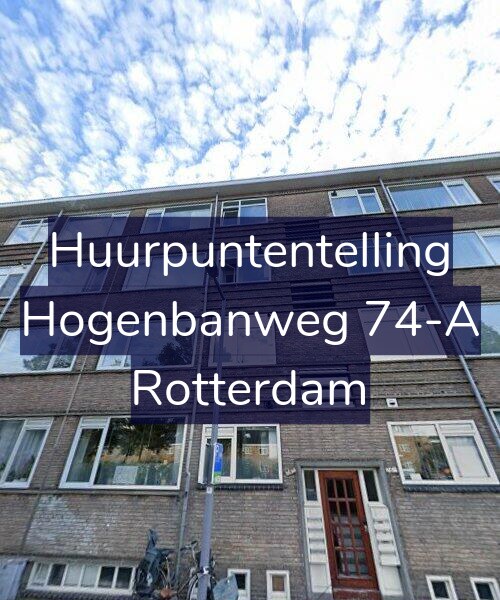 Foto gevel Huurpuntentelling voor Hogenbanweg 74-A, Rotterdam