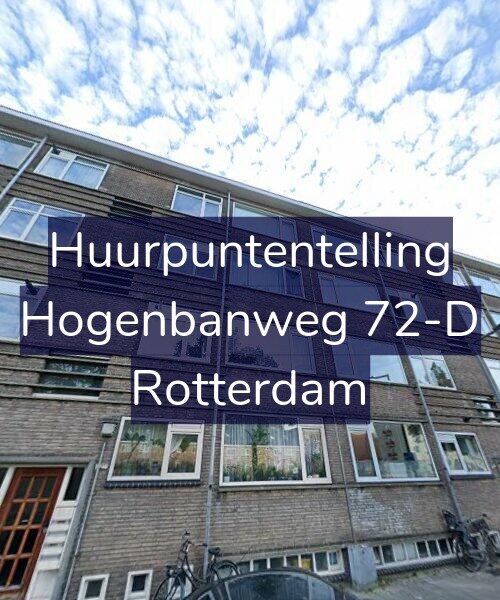 Foto gevel Huurpuntentelling voor Hogenbanweg 72-D, Rotterdam