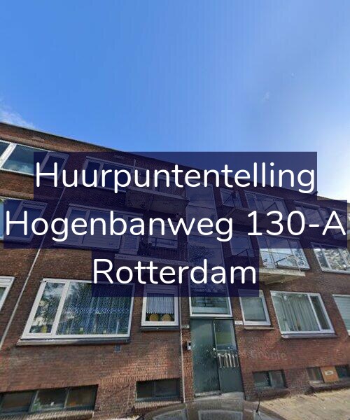 Foto gevel Huurpuntentelling voor Hogenbanweg 130-A, Rotterdam