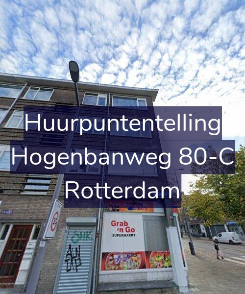 Foto gevel Huurpuntentelling voor Hogenbanweg 80-C, Rotterdam