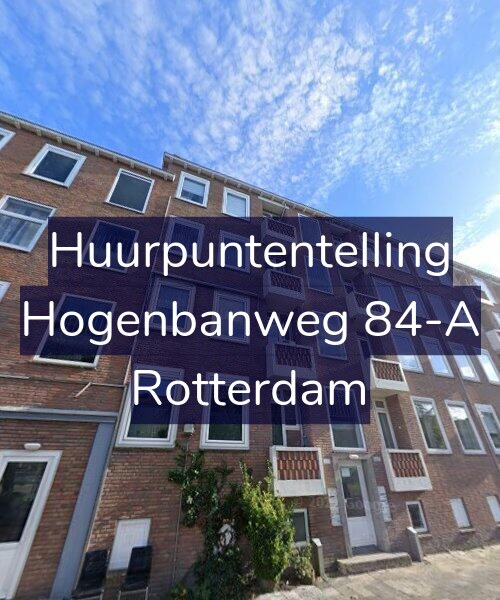 Foto gevel Huurpuntentelling voor Hogenbanweg 84-A, Rotterdam