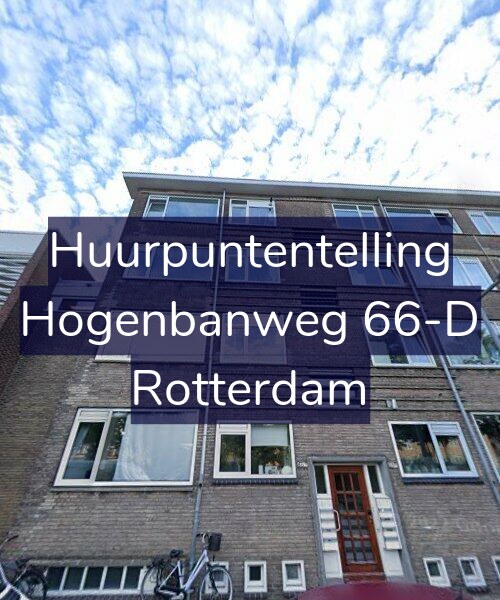 Foto gevel Huurpuntentelling voor Hogenbanweg 66-D, Rotterdam