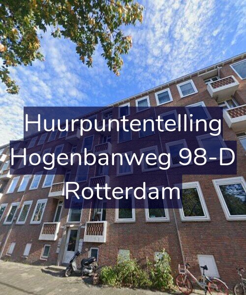 Foto gevel Huurpuntentelling voor Hogenbanweg 98-D, Rotterdam