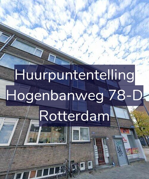 Foto gevel Huurpuntentelling voor Hogenbanweg 78-D, Rotterdam