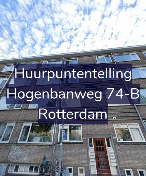 Foto gevel Huurpuntentelling voor Hogenbanweg 74-B, Rotterdam
