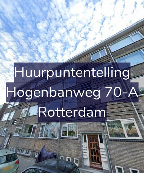 Foto gevel Huurpuntentelling voor Hogenbanweg 70-A, Rotterdam