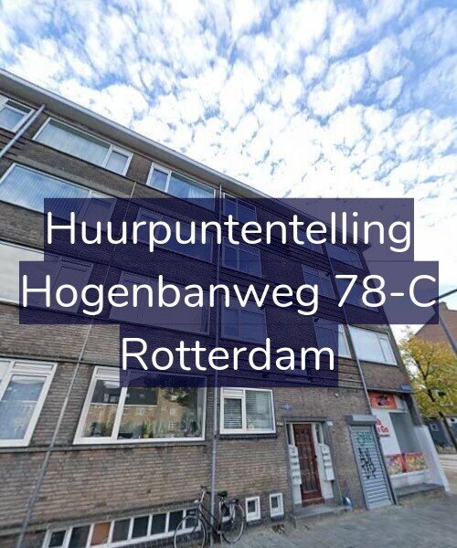 Foto gevel Huurpuntentelling voor Hogenbanweg 78-C, Rotterdam