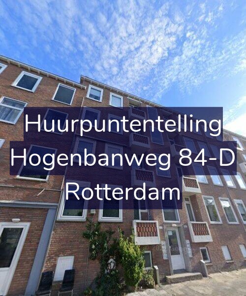 Foto gevel Huurpuntentelling voor Hogenbanweg 84-D, Rotterdam