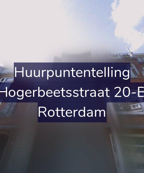 Foto gevel Huurpuntentelling voor Hogerbeetsstraat 20-B, Rotterdam
